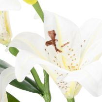 Artículo Flor de lirio artificial, réplica realista, decoración duradera para espacios habitables, 66 cm, 2 piezas