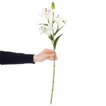 Artículo Flor de lirio artificial, réplica realista, decoración duradera para espacios habitables, 66 cm, 2 piezas