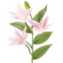 Artículo Lirio artificial, flor de tallo, decoración, 68 cm, 3 piezas