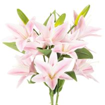 Artículo Lirio artificial, flor de tallo, decoración, 68 cm, 3 piezas