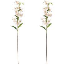Artículo Lirio artificial como tallo de flor para una decoración elegante y de bajo mantenimiento, 82 cm, 2 piezas