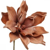 Flor de Loto Planta Artificial Flor de Loto Artificial Marrón L64cm