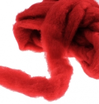 Artículo Mecha de lana 10m rojo oscuro