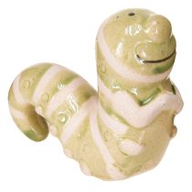 Artículo Divertida decoración de gusanos de cerámica, oruga, maceta colgante, 9 x 6 cm, 2 unidades