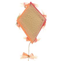 Artículo Divertido dragón decorativo para colgar naranja 18×26cm 2uds