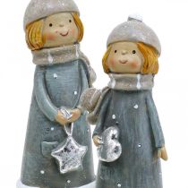 Artículo Figuras decorativas invierno figuras infantiles niñas H14.5cm 2pcs