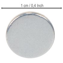 Artículo Disco magnético redondo para portavelas y bandejas metálicas, 1 cm, 20 unidades.