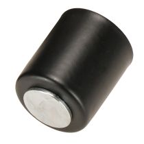 Artículo Portavelas magnético, metal negro, H3cm, 4 piezas