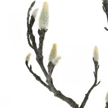 Spring Magnolia Branch Bud Rama artificial Marrón Blanco L100cm