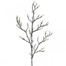 Spring Magnolia Branch Bud Rama artificial Marrón Blanco L100cm