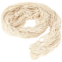Artículo Decoración de red de macramé color crema verano marítimo 85–90x100cm