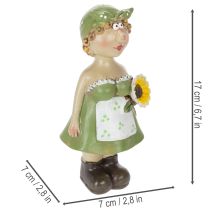 Artículo Figuritas decorativas de una pareja de campesinos, divertida decoración para el salón y el verano, 17 cm, 2 piezas.