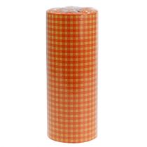 Artículo Papel manguito 25cm 100m cuadros naranja