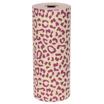 Artículo Papel para puños, estampado de leopardo, morado, 25 cm, 100 m