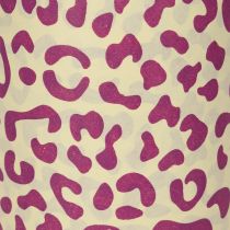 Artículo Papel para puños, estampado de leopardo, morado, 25 cm, 100 m