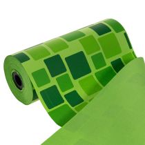 Artículo Papel para dobladillos de ramos de flores con diseño de mosaico, 25 cm x 100 m