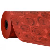 Papel manguito papel de seda rosas rojas 25cm 100m