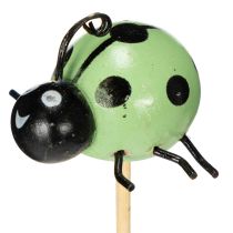Artículo Figuras decorativas de mariquitas para macetas y arreglos florales para decoración primaveral, 32 cm, 8 piezas