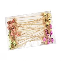 Artículo Tacos de flores decorativos Mariquita madera 2,5x3,5x2cm 32ud