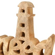 Artículo Decoración marítima de madera “Necesito vitamina del mar” madera de mango 27×33cm