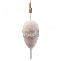 Boya decoración marítima, boya decoración colgante “Beach” 27×8.5cm