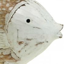 Decoración marinera pez madera pez de madera shabby chic 28×15cm