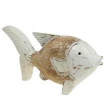 Decoración marinera pez madera pez de madera shabby chic 28×15cm