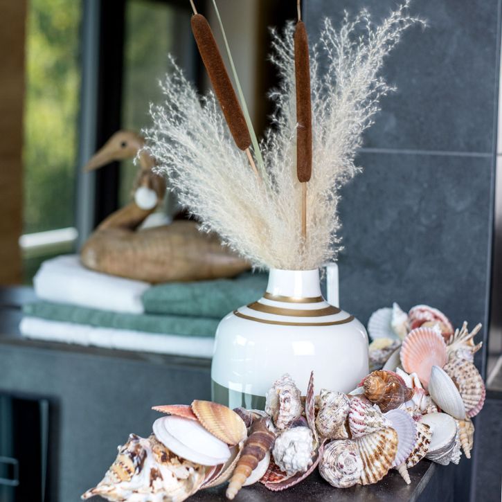 Decoración colgante marítima decoración de conchas y caracoles de mar 82cm
