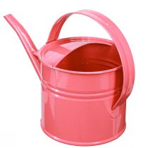 Artículo Regadera decorativa de metal, maceta rosa, 1,25 l, para interior/exterior, balcón
