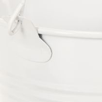 Artículo Cubos metálicos, blancos, Ø12cm, H10cm, 8 unidades