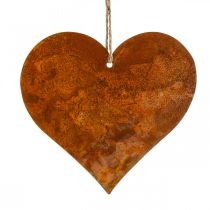 Artículo Corazones de metal, colgantes decorativos, decoración óxido 19×20 cm 4 piezas