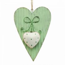 Corazón de metal, corazón decorativo para colgar, decoración de corazón H14.5cm 2pcs