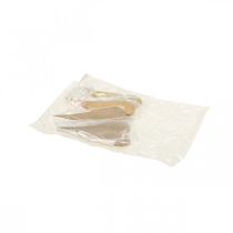 Artículo Decoración colgante para ventana con corazones de metal, corazones decorativos para colgar en color beige/amarillo/naranja H15cm 6 uds.