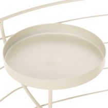 Artículo Portavelas redondo para corona de Adviento con capacidad para cuatro velas pequeñas o velas largas, 35 cm.