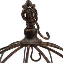 Artículo Corona de metal para colgar marrón óxido Ø31cm H31cm