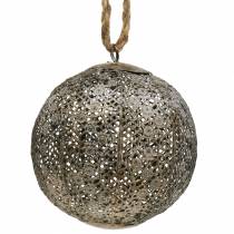 Bola de metal antigua para colgar Ø13,5cm