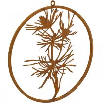 Artículo Anillo decorativo anillo de metal pátina decoración de pared rama de pino Ø38cm