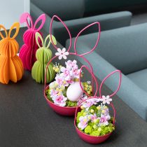 Artículo Maceta de conejo para decoración de primavera y Pascua, salón, cocina, jardín, 33cm