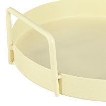 Artículo Bandeja redonda para comedor, sala de estar y decoración, 22 cm
