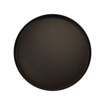 Artículo Bandeja de metal bandeja para velas redonda negra Ø20cm H2,5cm 2ud