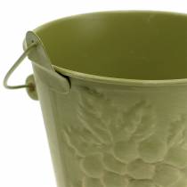 Artículo Cubo decorativo de frutas lavadas amarillo, naranja, verde Ø15cm H14cm juego de 3