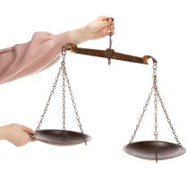 Artículo Decoración de báscula con diseño nostálgico para cocina y salón, estilo vintage, 58 cm