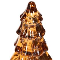 Artículo Adorno navideño de cristal con luces LED para interiores, funciona con pilas, 13 cm, 2 unidades.