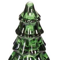 Artículo Árbol de Navidad de cristal con luces LED, decoración de mesa, Navidad, 13 cm, 2 piezas