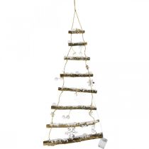 Árbol de decoración de ventana con luces navideñas LED H100×W45cm