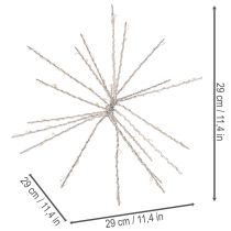 Artículo Lámpara LED decorativa con forma de estrella polar, luz blanca cálida, con temporizador, para exteriores, 29 cm.