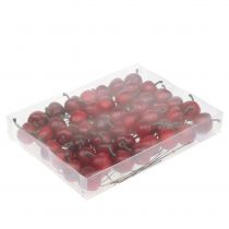 Artículo Mini manzana sobre alambre Ø2,5cm 48 piezas