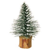 Artículo Mini abetos bosque invernal nevado Ø5cm H8cm 12 uds