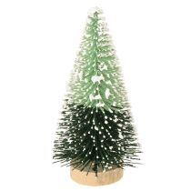 Artículo Mini árbol de Navidad artificial con nieve Ø5cm H10cm 6 uds