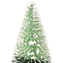 Artículo Mini árbol de Navidad artificial con nieve Ø5cm H10cm 6 uds